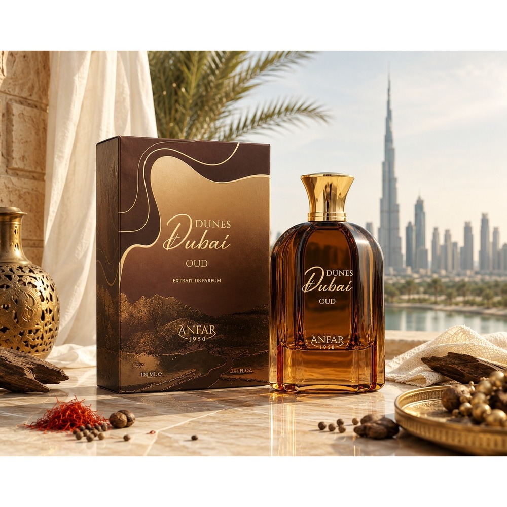 Anfar Dunes Dubai Oud Luxury Middle Eastern Men's Fragrance 3.4 oz